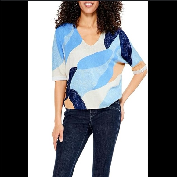 NWT NIC+ZOE Ocean Isle Sweater reg $148 - Picture 2 of 12
